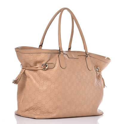 Gucci Guccissima Large Tassel Tote Beige 3 of 11