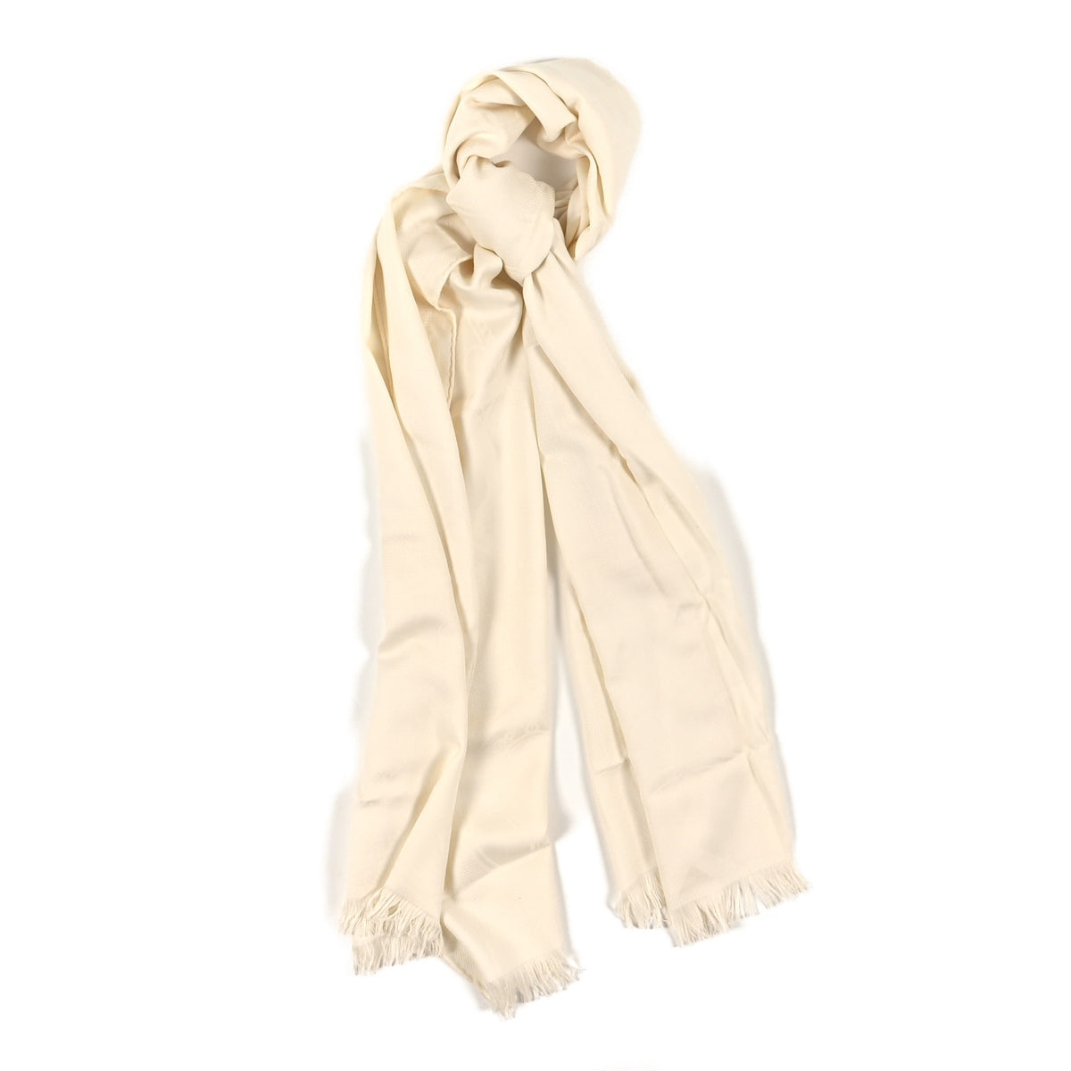 Cashmere Silk New Libris Confettis D'Ex Stole Ivory