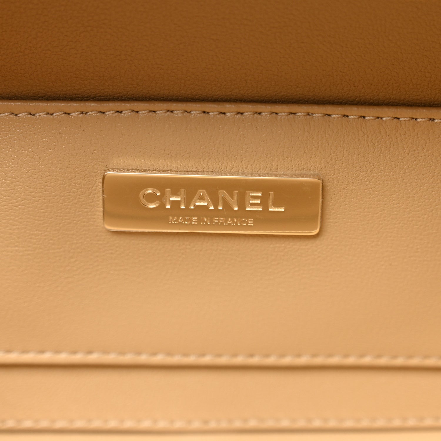 Chanel Lambskin Quilted Coco Click Bag Dark Beige 6 of 11