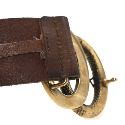 Gucci Faded Calfskin Snake Double G 40mm Belt 90 36 Cuir 6 of 9