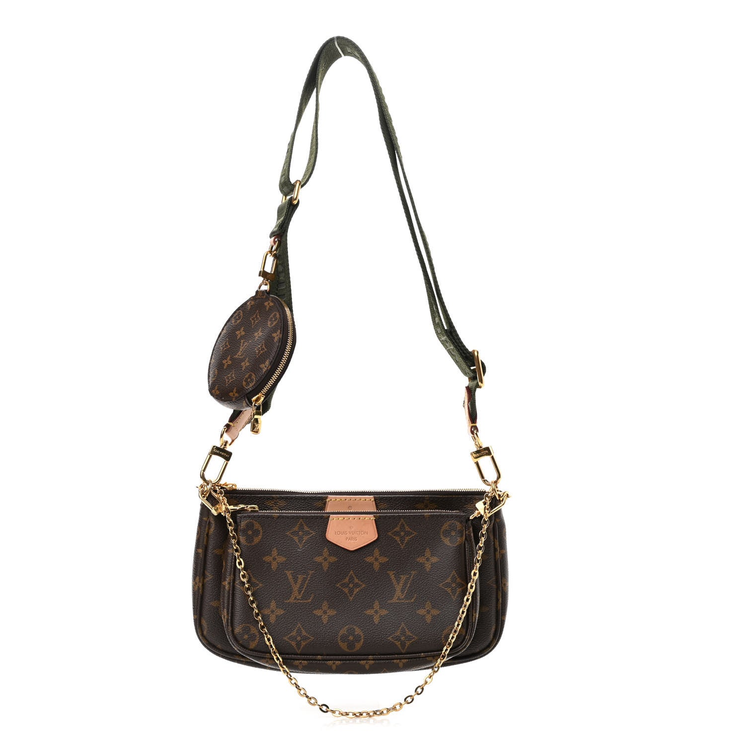 Louis Vuitton Monogram Multi Pochette Accessories Kaki 1 of 11