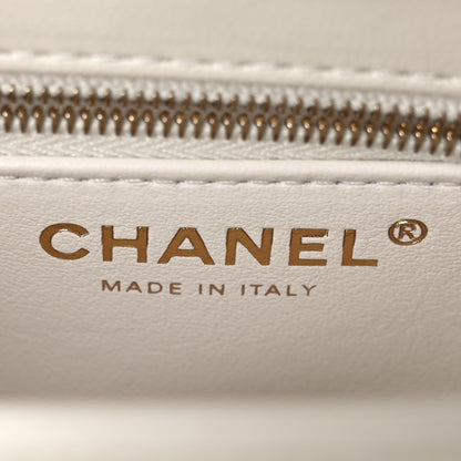 Chanel Lambskin Quilted Mini Trendy CC Dual Handle Flap Bag White 6 of 13