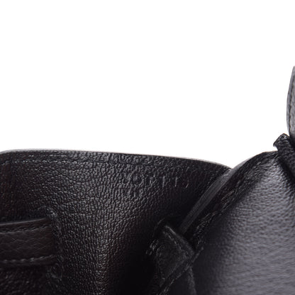 Hermes Togo Birkin 25 Black 7 of 10
