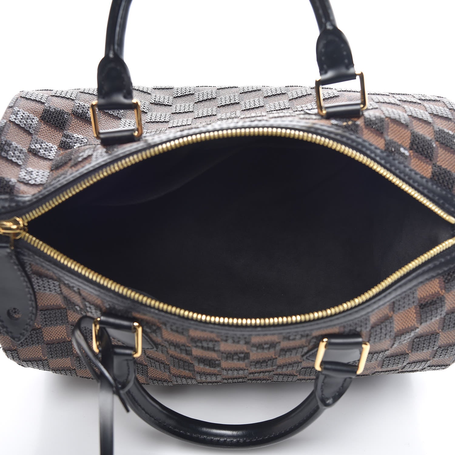 Louis Vuitton Damier Paillettes Speedy 30 Black 5 of 11