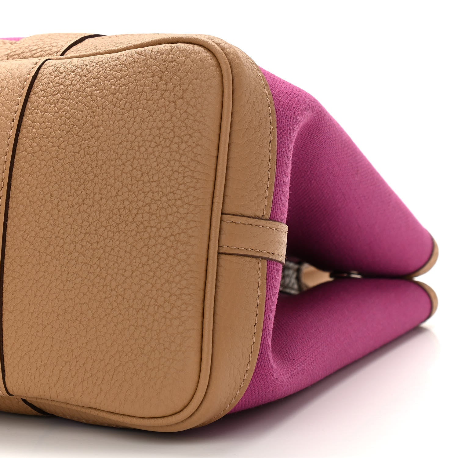 Hermes Toile Militaire Vache Country Garden Party 30 TPM Rose Pourpre Chai 10 of 11