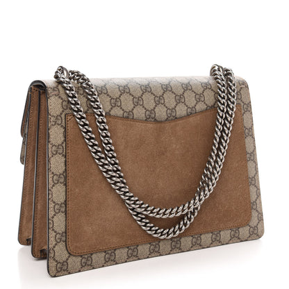 Gucci GG Supreme Monogram Medium Dionysus Shoulder Bag Taupe 4 of 12