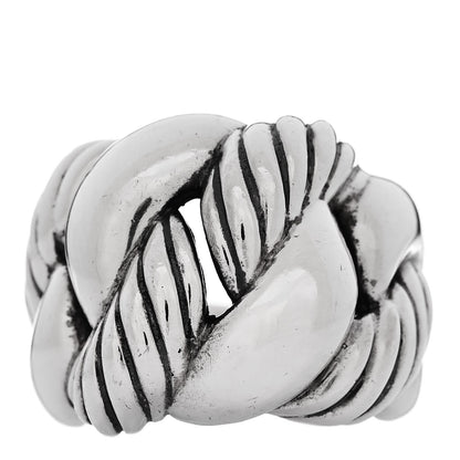 David Yurman Sterling Silver Belmont Ring 54 6.75 1 of 4