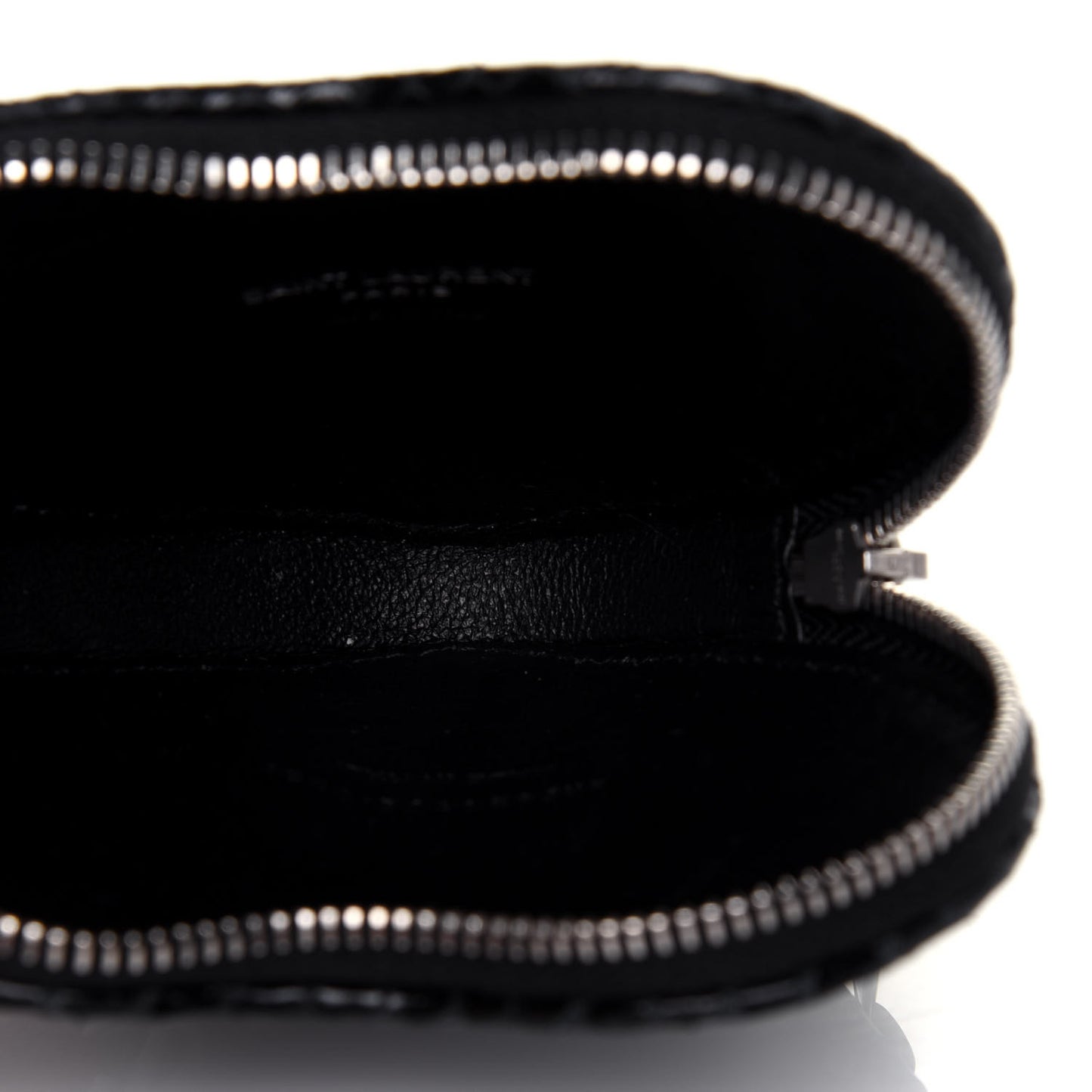 Calfskin Snakeskin Embossed Love Heart Belt Bag Black