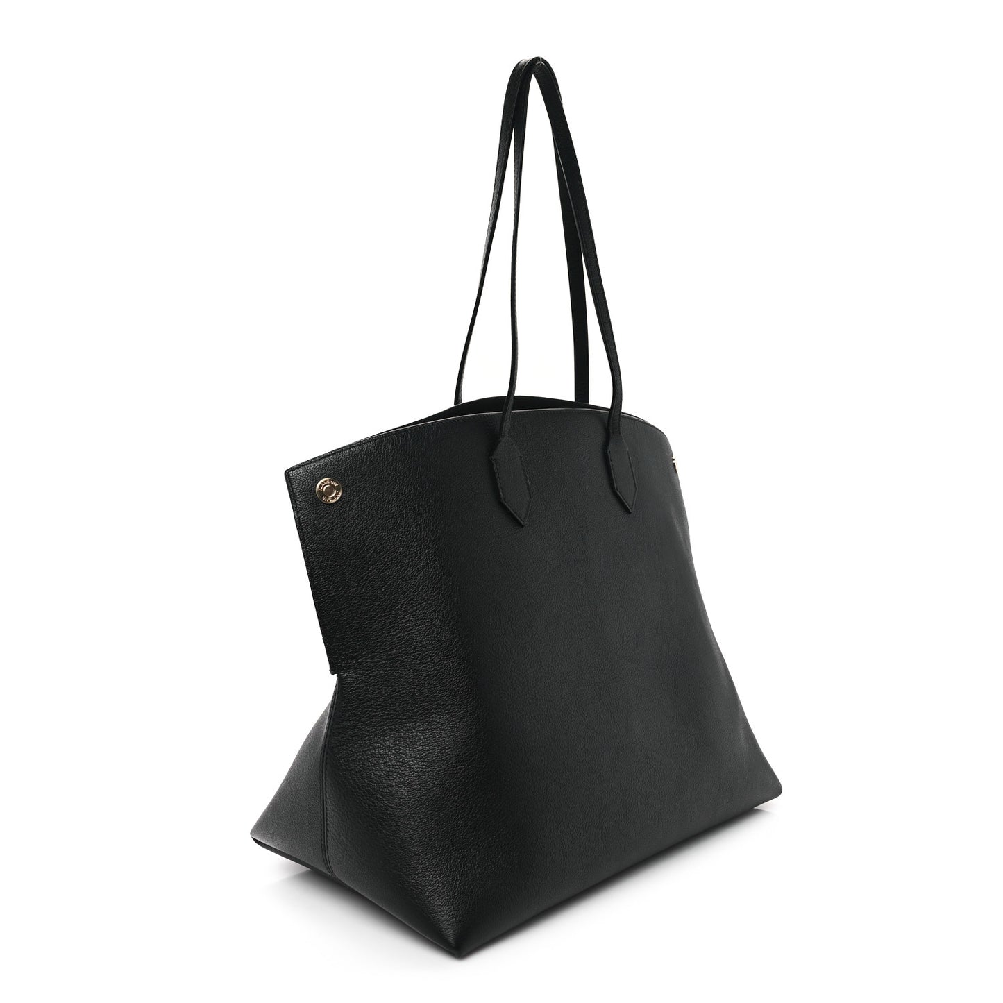 Calfskin Large Society Tote Black