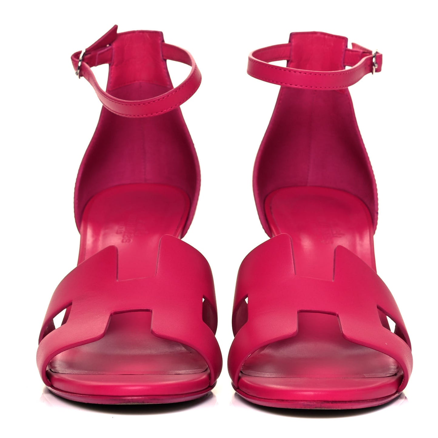 Calfskin Legend Wedge Sandals 40 Pink