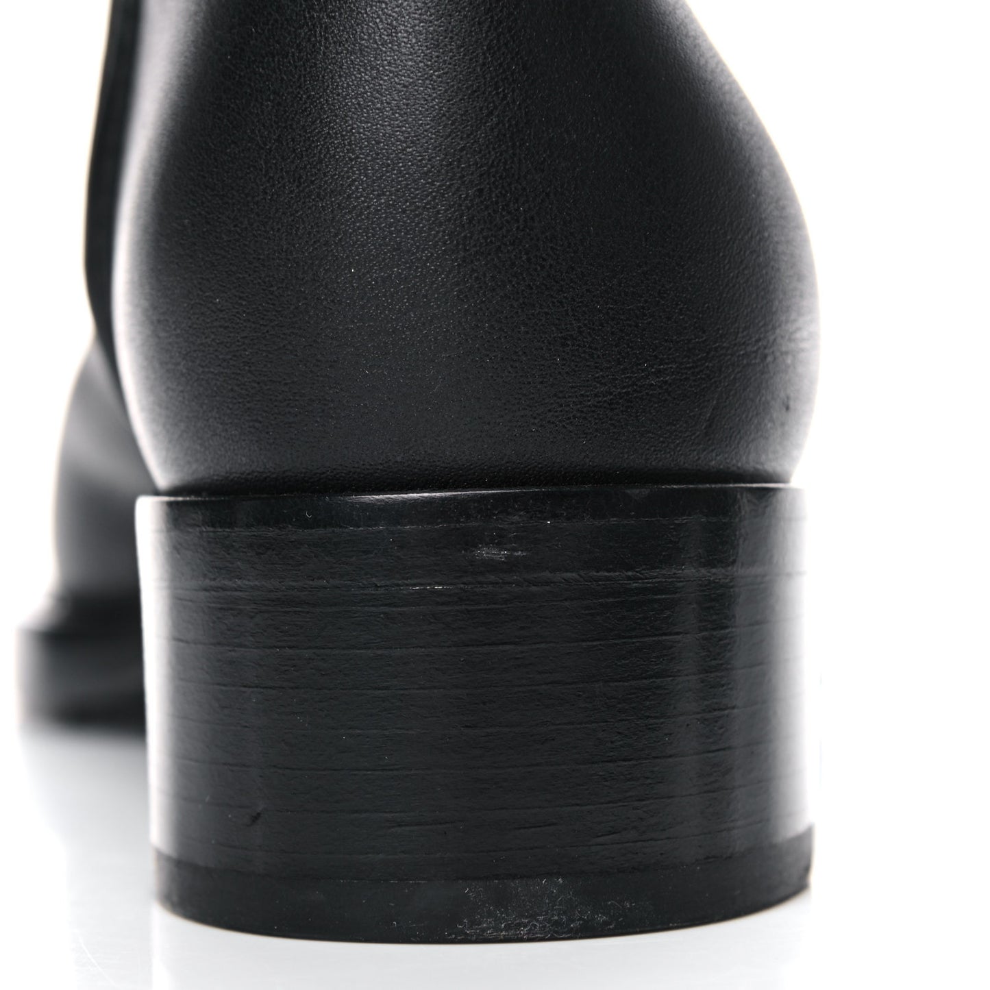 Calfskin Quilted CC Boots 36 Black
