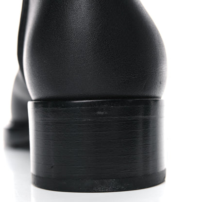 Chanel Calfskin Quilted CC Boots 36 Black 8 of 11