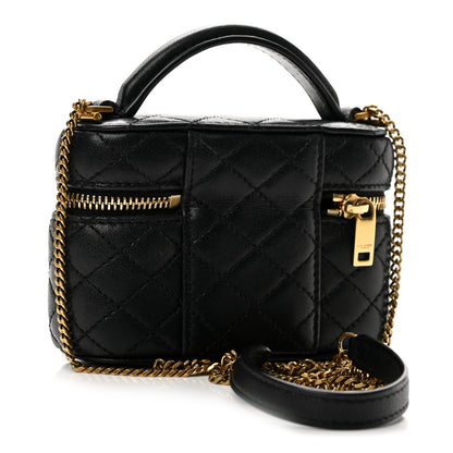 Saint Laurent Lambskin Quilted Micro Gaby Vanity Case Black 3 of 13