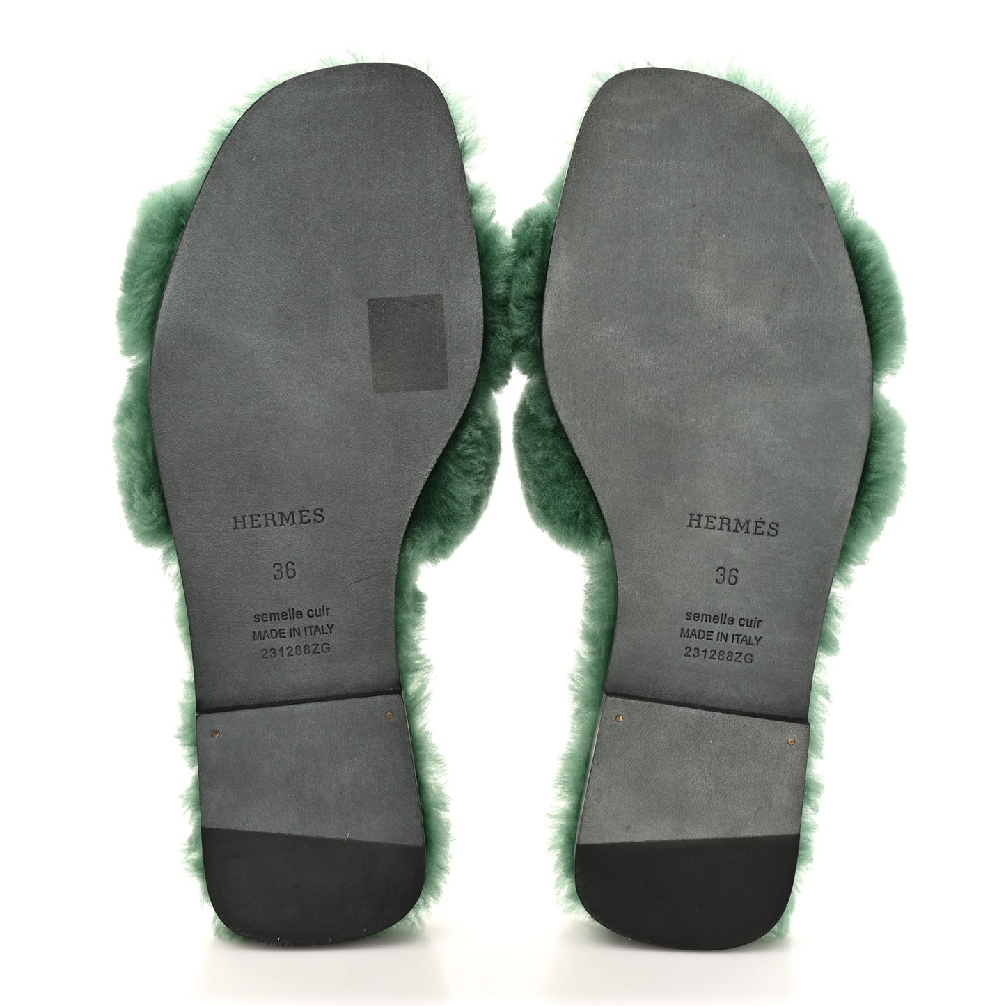 Woolskin Oran Sandals 36 Vert Anglais