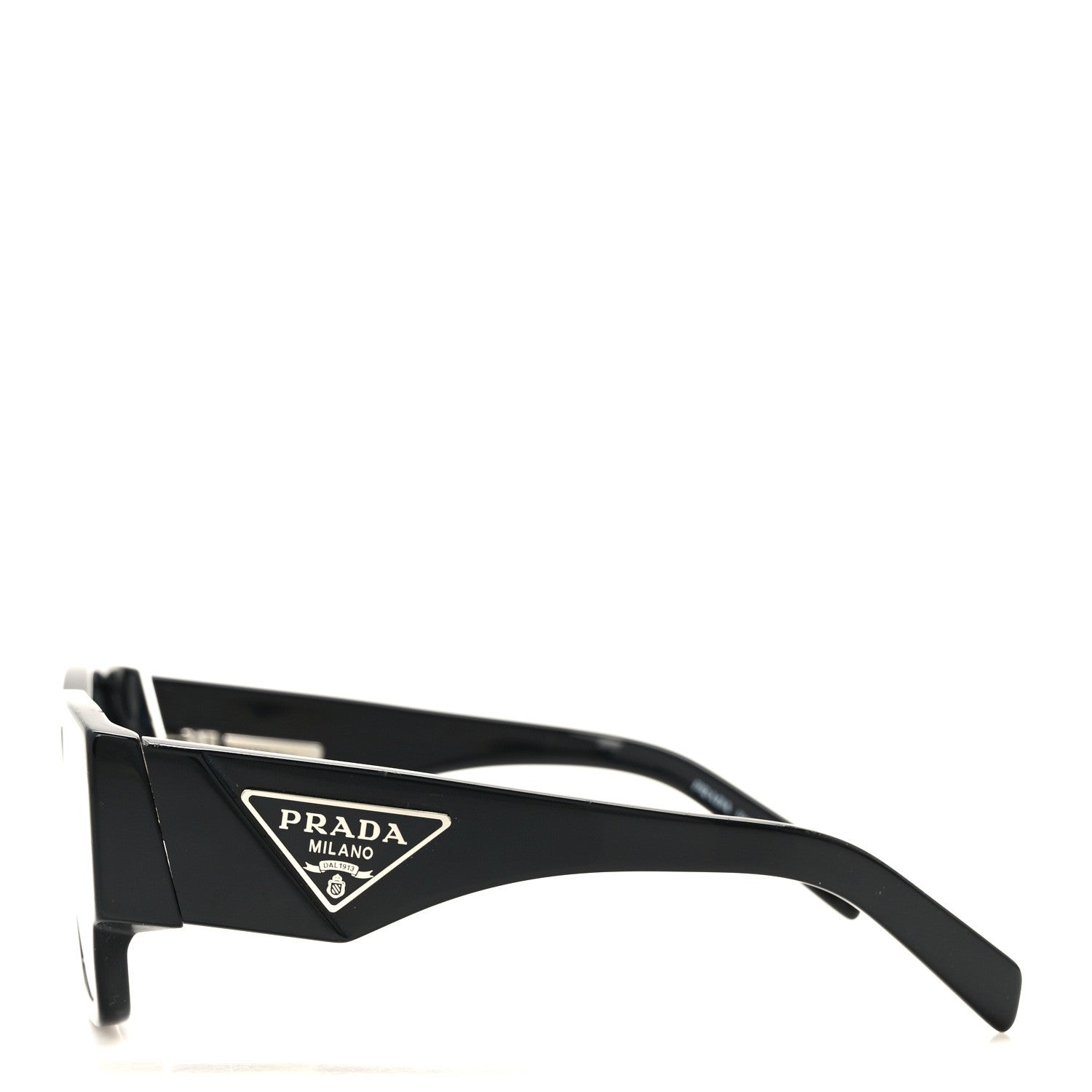 Prada Acetate Symbole Sunglasses SPR 10Z Black 3 of 8