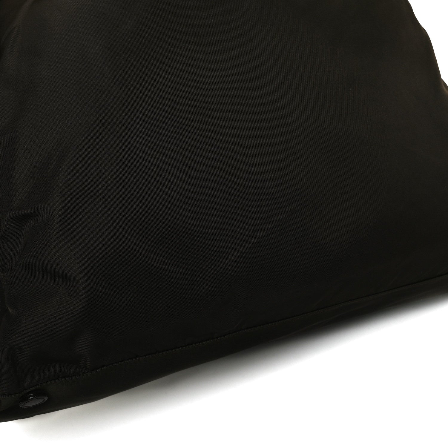Prada Tessuto Nylon Soft Calfskin Tote Dark Brown 15 of 21