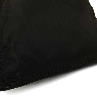 Prada Tessuto Nylon Soft Calfskin Tote Dark Brown 15 of 21