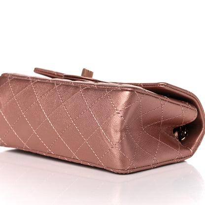 Chanel Metallic Grained Calfskin Quilted 2.55 Reissue Mini Flap Copper Pink 9 of 10