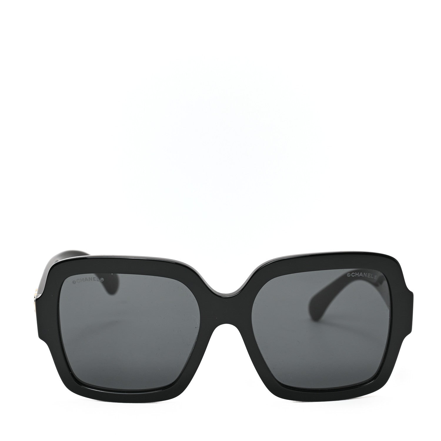 Chanel Acetate Square Heart Sunglasses 5479-A Black 2 of 6