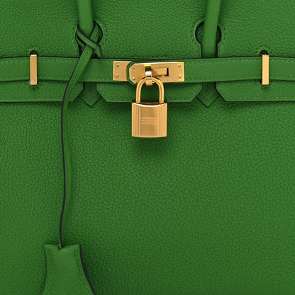 Hermes Togo Birkin 25 Vert Yucca 8 of 12
