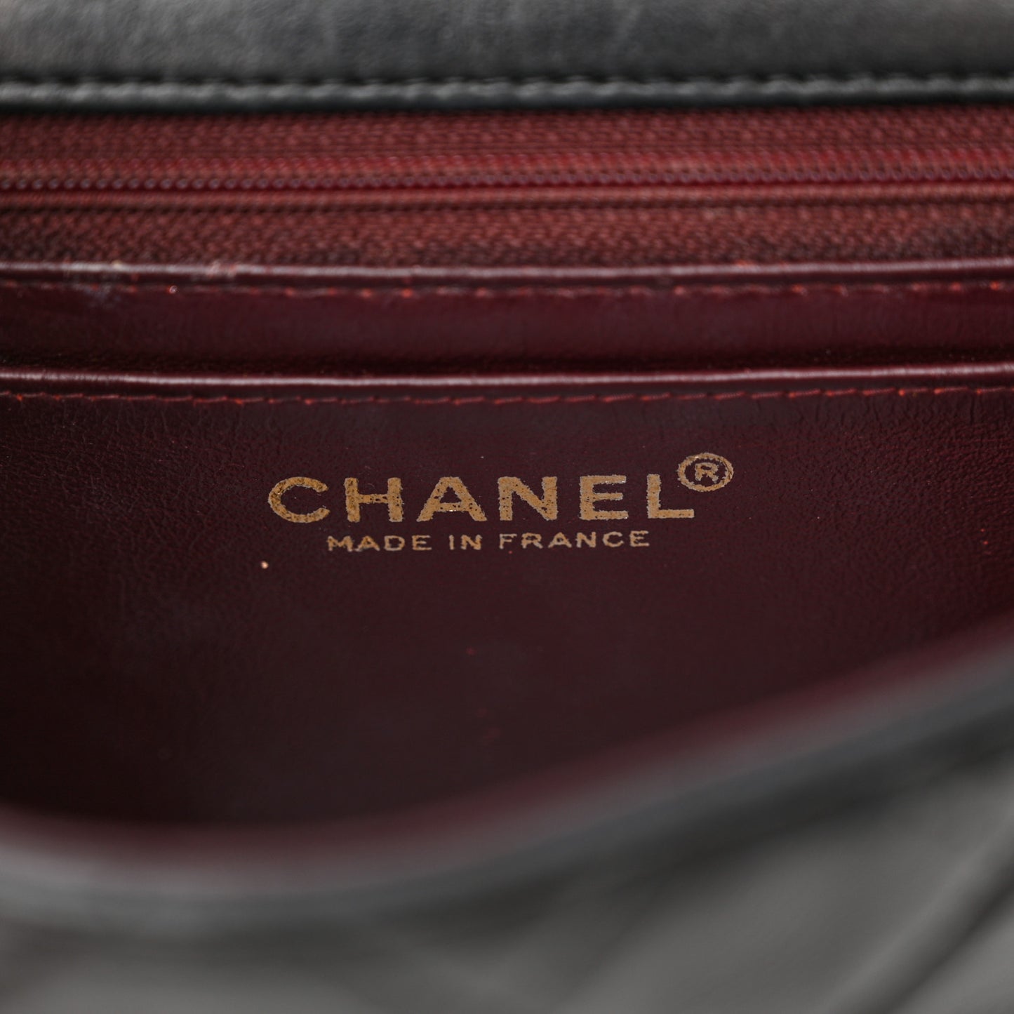 Lambskin Quilted Mini Square Flap Black