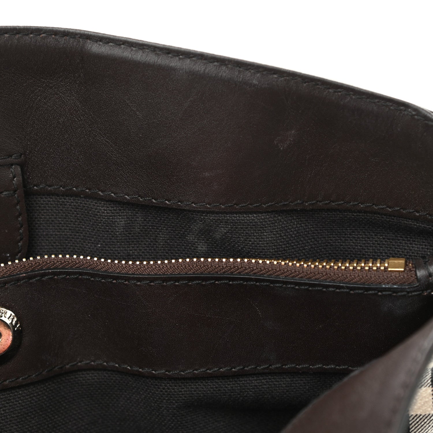 Burberry Haymarket Check Medium Tote Black 14 of 18