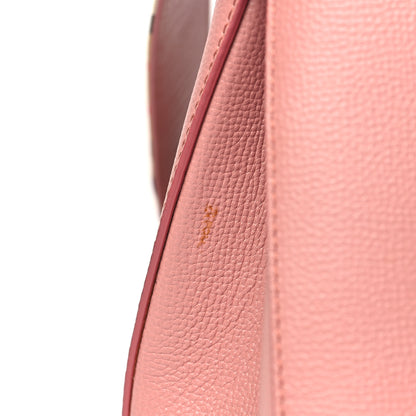 Burberry Grainy Calfskin House Check Small Banner Tote Dusty Rose 13 of 14
