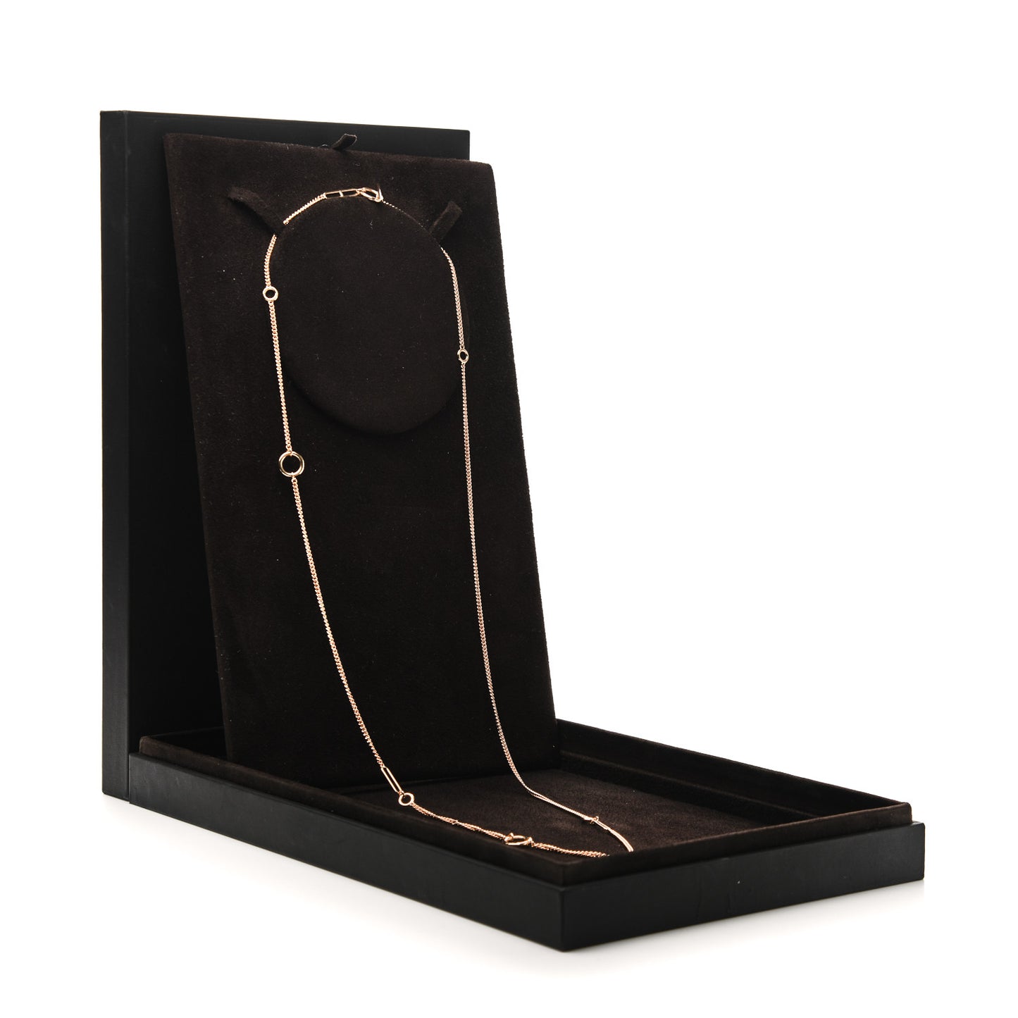 18K Rose Gold Echappee Long Necklace
