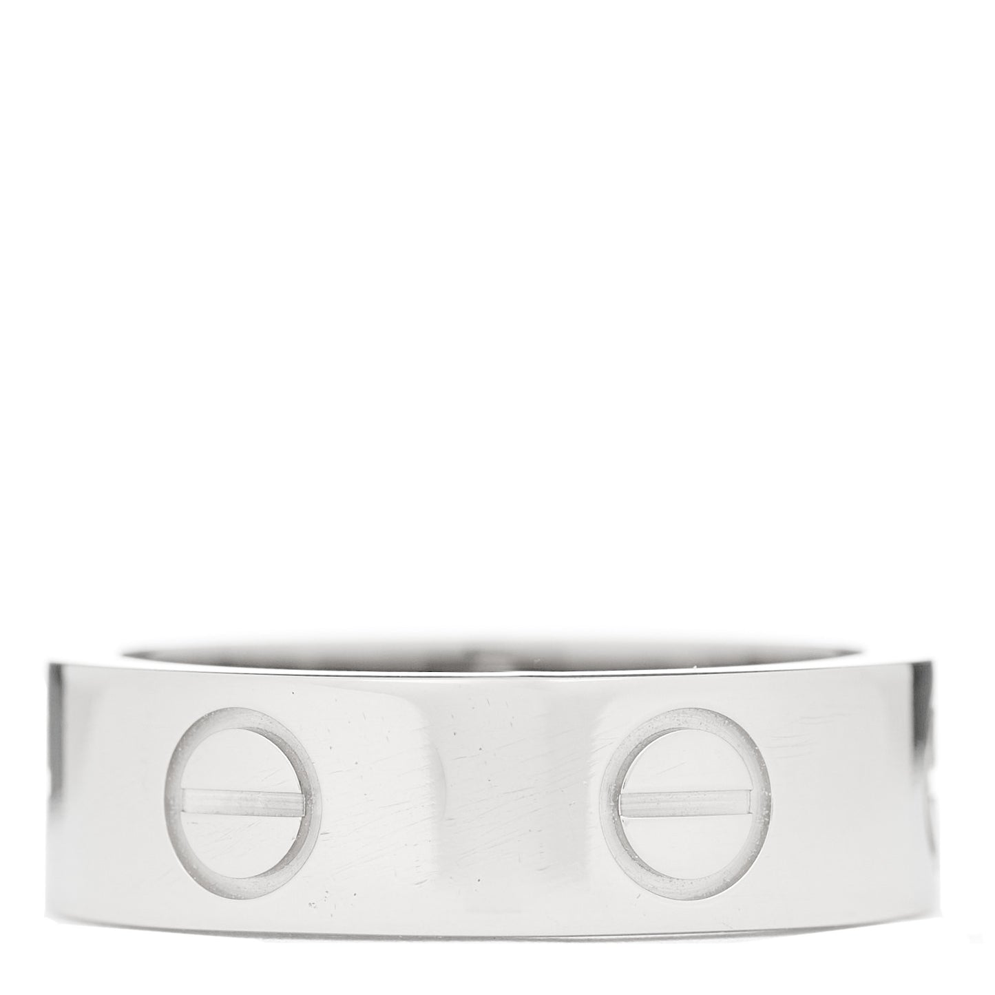 18K White Gold 5.5mm LOVE Ring 50 5.25