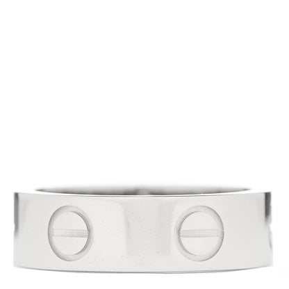 Cartier 18K White Gold 5.5mm LOVE Ring 50 5.25 3 of 4