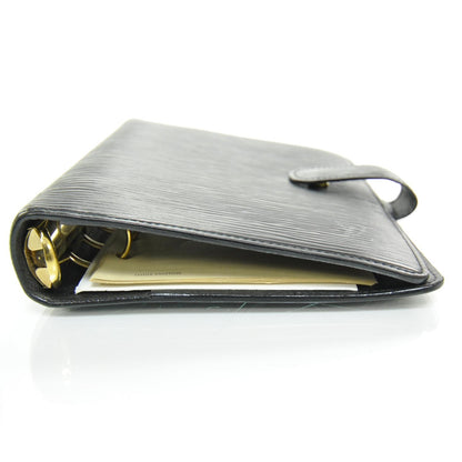 Louis Vuitton Epi Medium Ring Agenda Cover Black 4 of 7