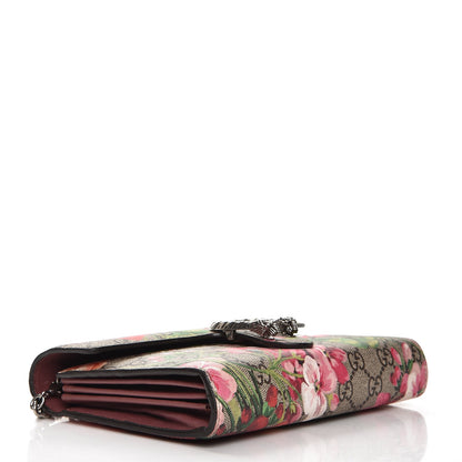 Gucci GG Supreme Monogram Blooms Mini Dionysus Chain Wallet Beige Multicolor Dry Rose 3 of 7