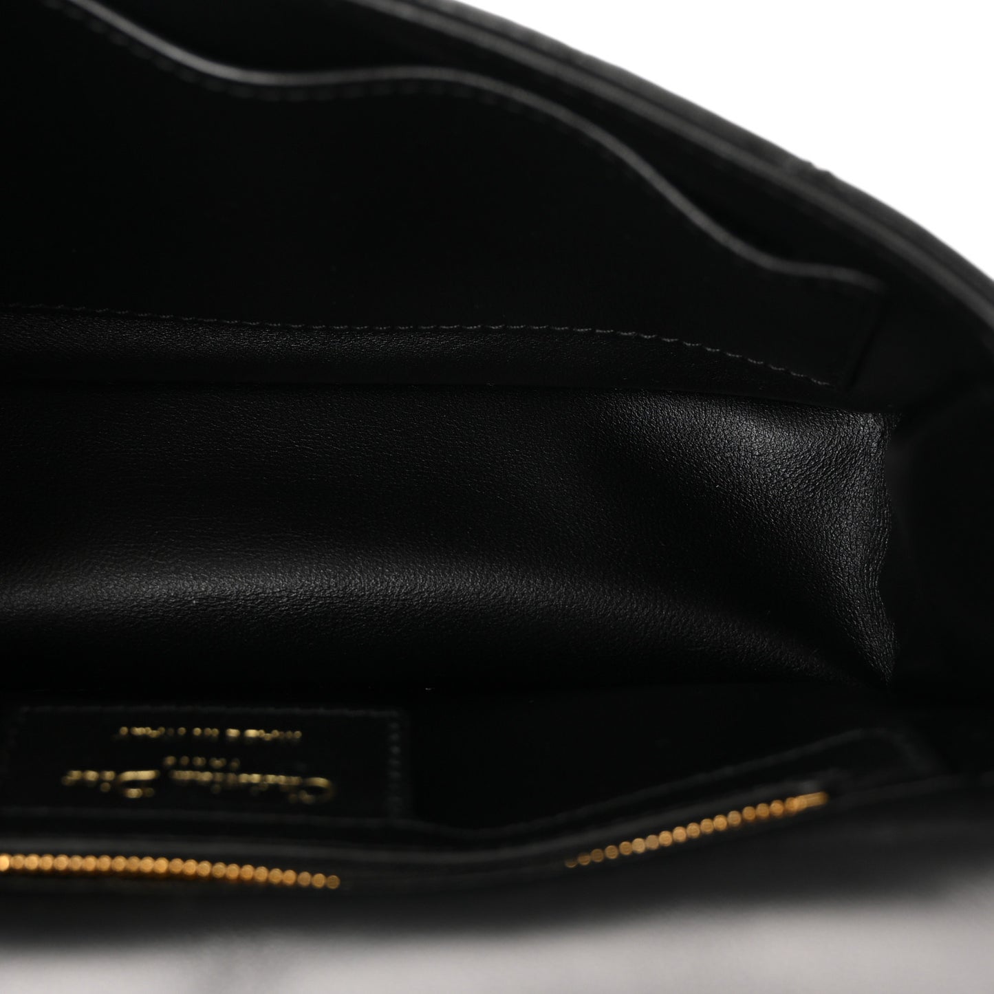 Lambskin Macrocannage Small Soft Dior Caro Bag Black