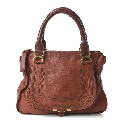 Chloe Calfskin Medium Marcie Satchel Brown Delight 1 of 11