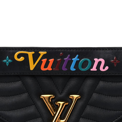 Louis Vuitton Calfskin New Wave Chain MM Black 10 of 14