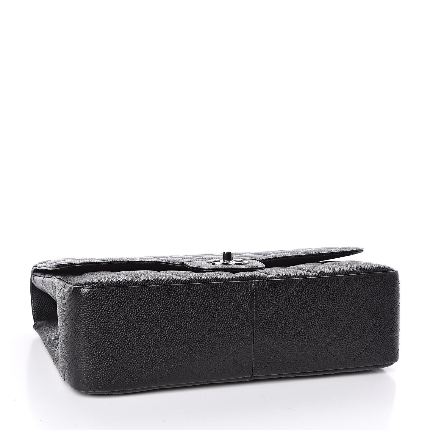 Caviar Quilted Jumbo Single Flap Black
