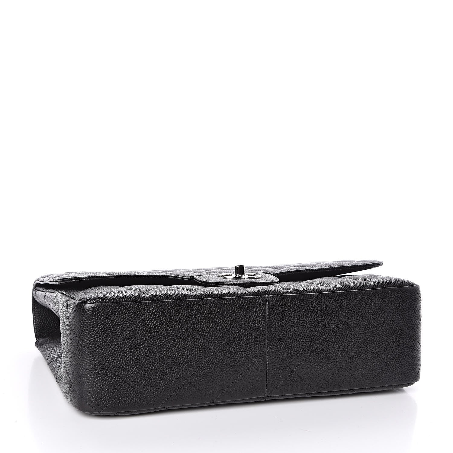 Chanel Caviar Quilted Jumbo Single Flap Black 4 of 11