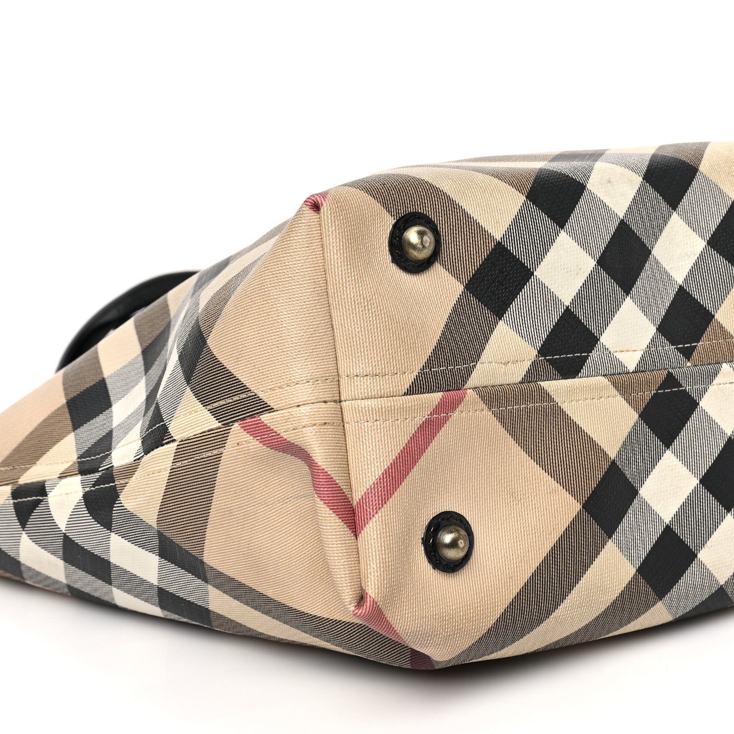 Burberry Nova Check Shoulder Bag Black 7 of 8