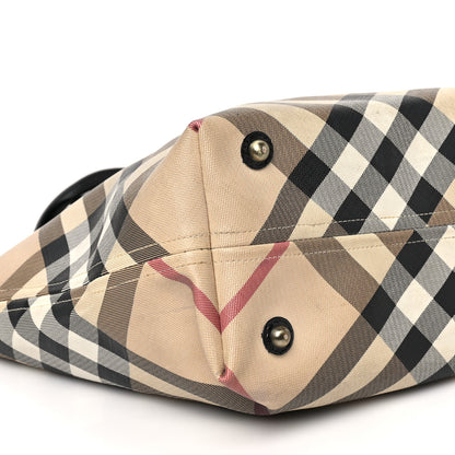 Burberry Nova Check Shoulder Bag Black 7 of 8