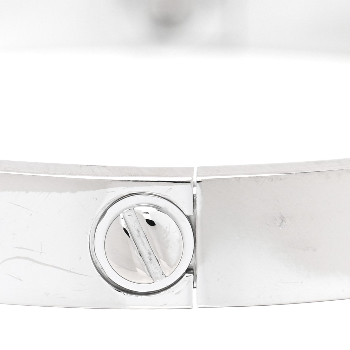 18K White Gold 4 Diamond LOVE Bracelet 16