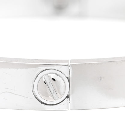 Cartier 18K White Gold 4 Diamond LOVE Bracelet 16 6 of 6