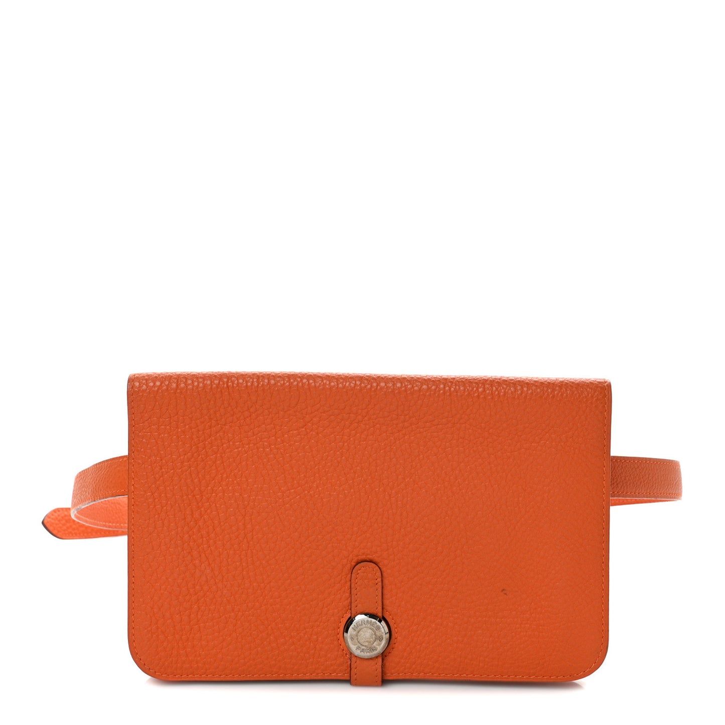Togo Dogon Wallet Waist Pouch Orange