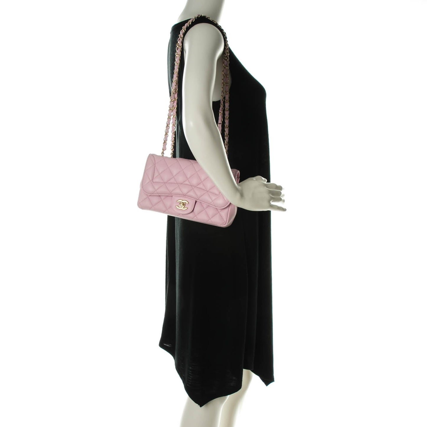 Lambskin Quilted Mini Mademoiselle Chic Flap Pink