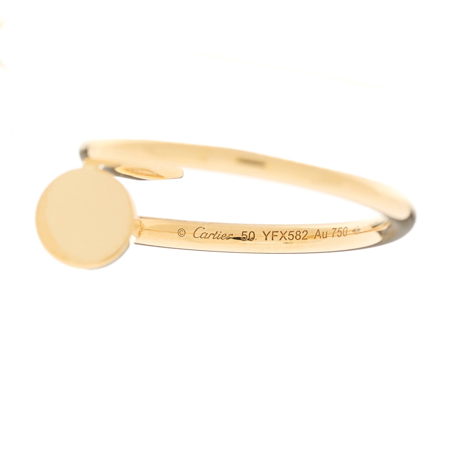 Cartier 18K Yellow Gold Small Juste Un Clou Ring 50 5.25 4 of 5