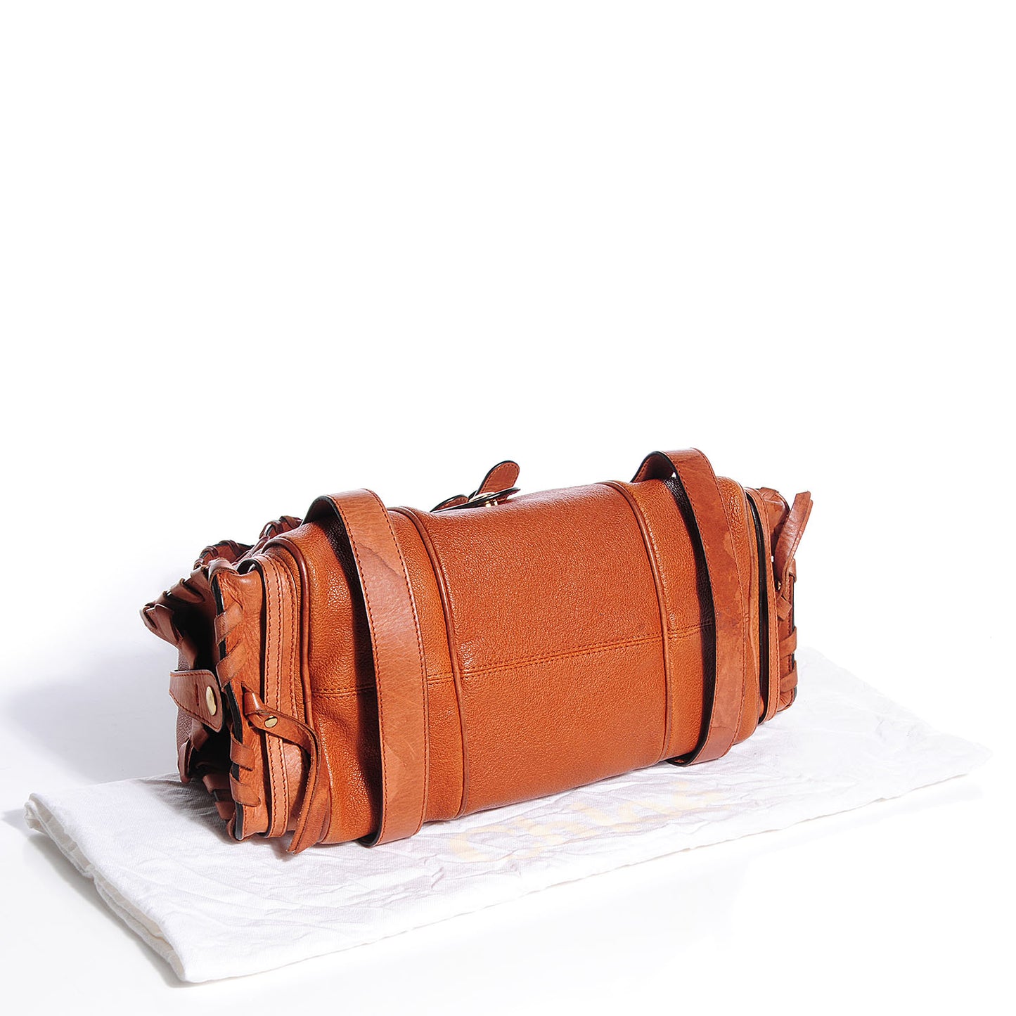 Calfskin Silverado Shoulder Bag Orange