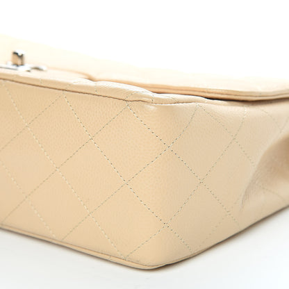Chanel Caviar Quilted Jumbo Single Flap Beige Clair 9 of 23