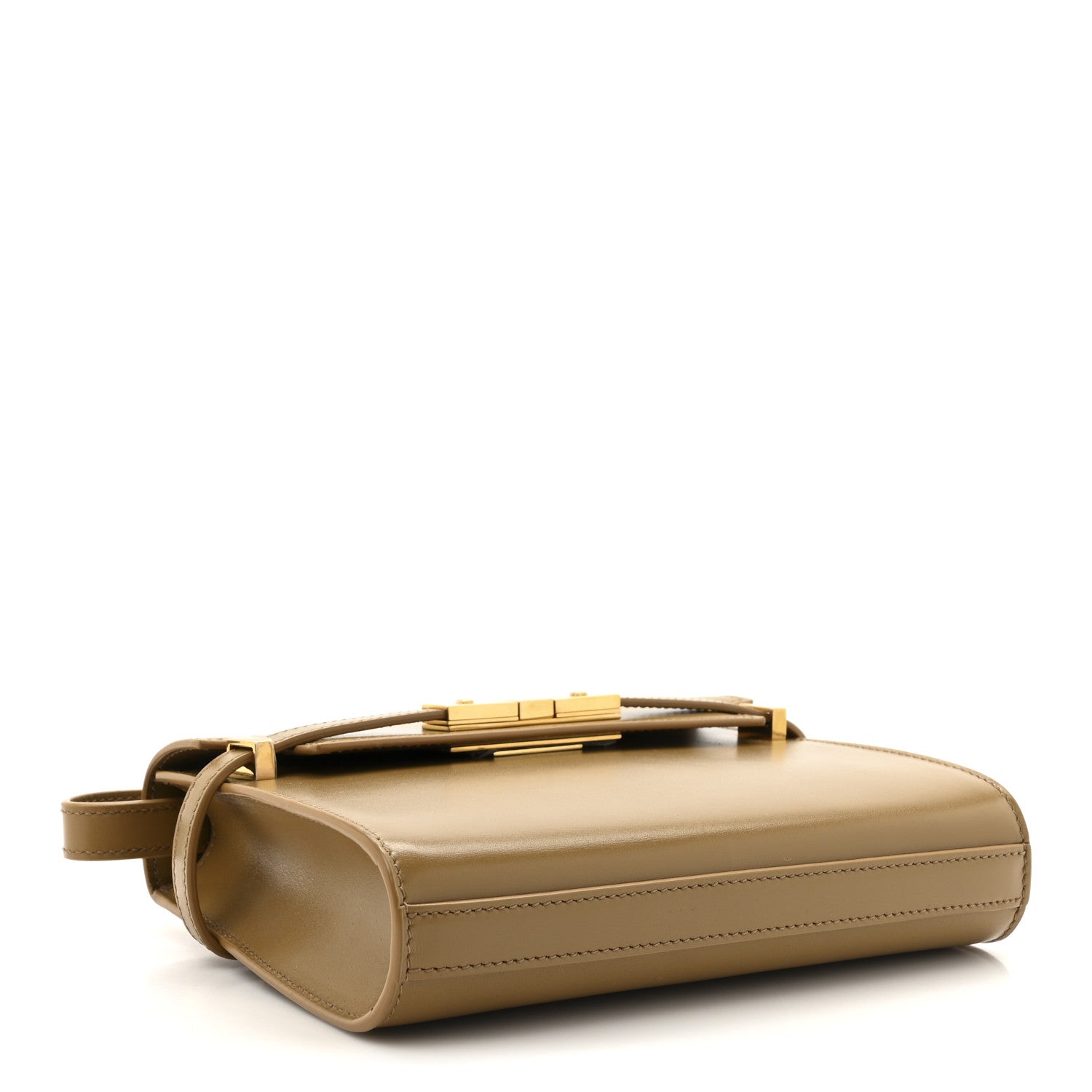 Saint Laurent Smooth Calfskin Mini Manhattan Shoulder Bag Tabac Brown 4 of 11