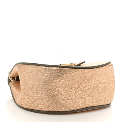 Chloe Metallic Grained Goatskin Nano Drew Shoulder Bag Abstract Gold 4 of 9