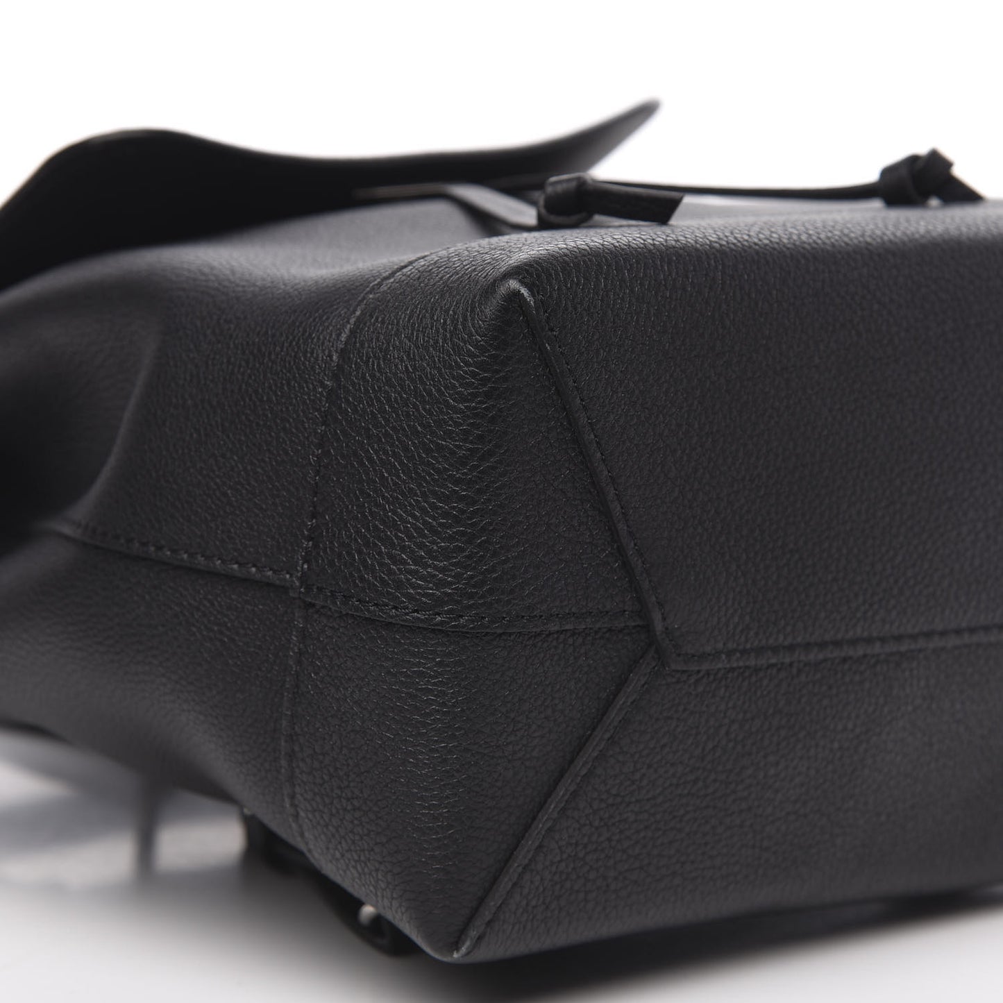 Calfskin Lockme Backpack Black