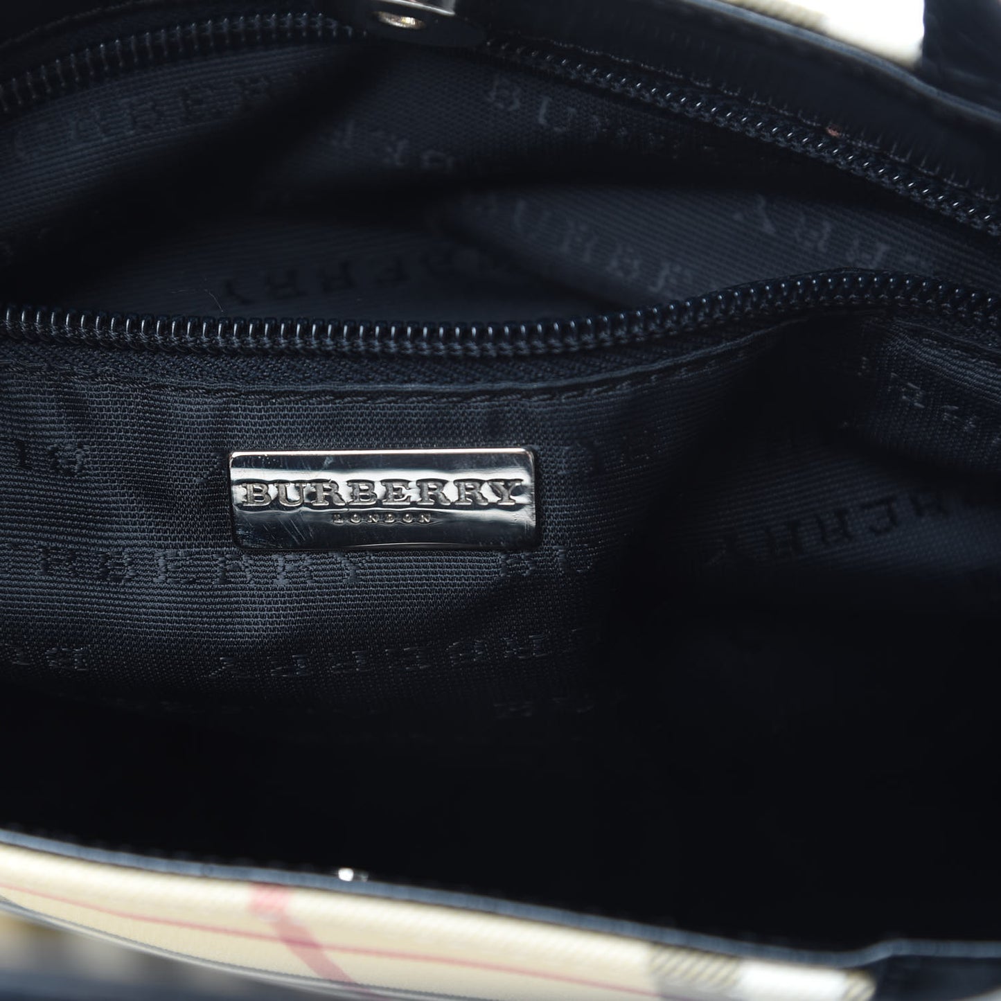House Check Medium Tote Black